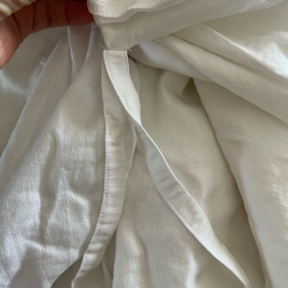 Hotel collection linen blend king duvet cover white - Picture 4 of 7